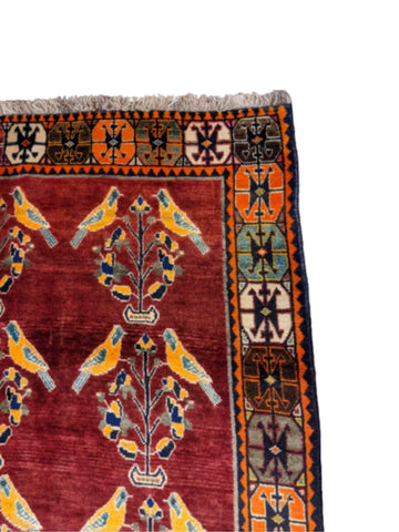 230 x 168 cm Qashqai Tribal Red Rug - Rugoutlet