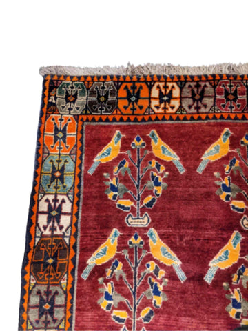 230 x 168 cm Qashqai Tribal Red Rug - Rugoutlet