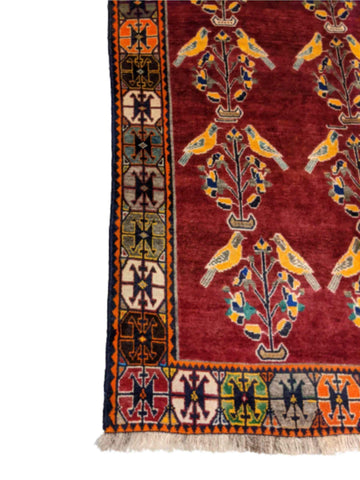 230 x 168 cm Qashqai Tribal Red Rug - Rugoutlet