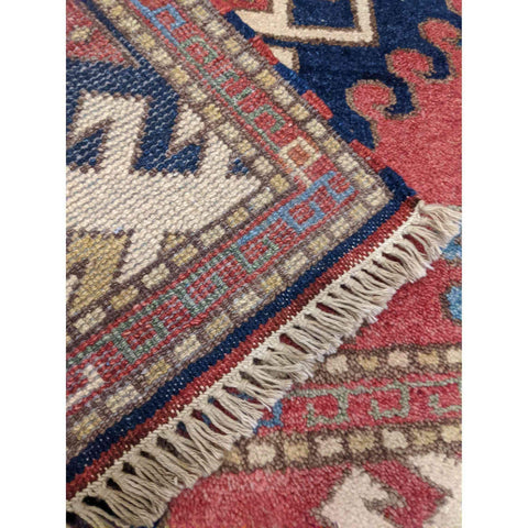 230 x 170 cm Hand made indo kazak Red Rug - Rugmaster