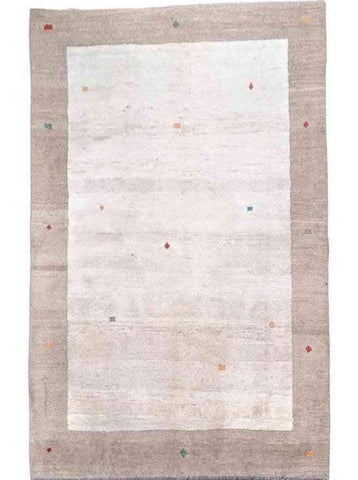 230 x 173 cm Persian Gabbeh Tribal Beige Rug - Rugoutlet