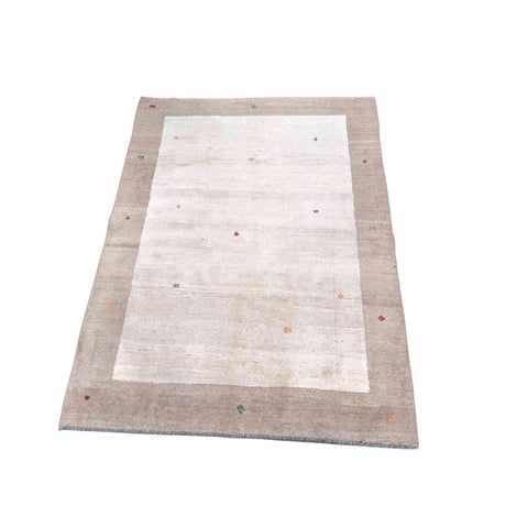230 x 173 cm Persian Gabbeh Tribal Beige Rug - Rugmaster