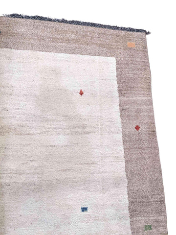 230 x 173 cm Persian Gabbeh Tribal Beige Rug - Rugoutlet
