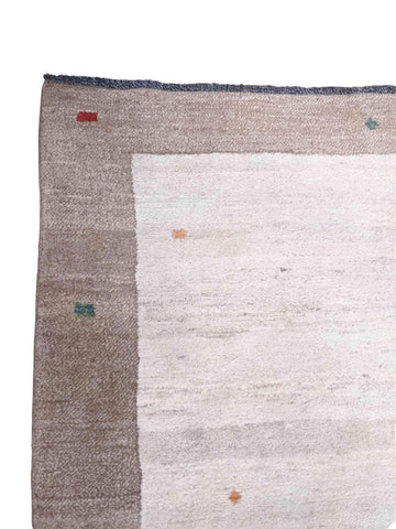 230 x 173 cm Persian Gabbeh Tribal Beige Rug - Rugoutlet