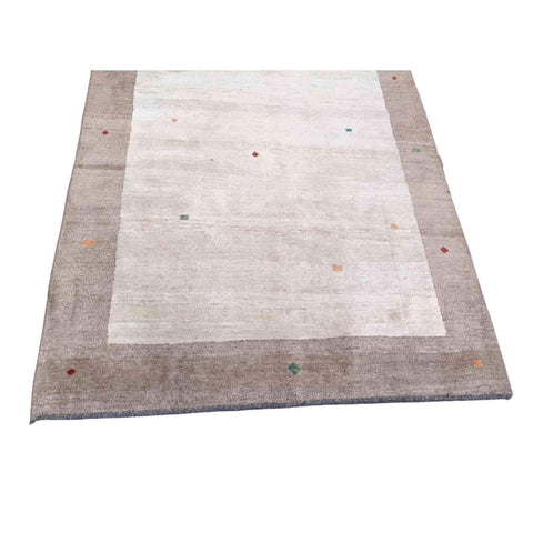 230 x 173 cm Persian Gabbeh Tribal Beige Rug - Rugoutlet