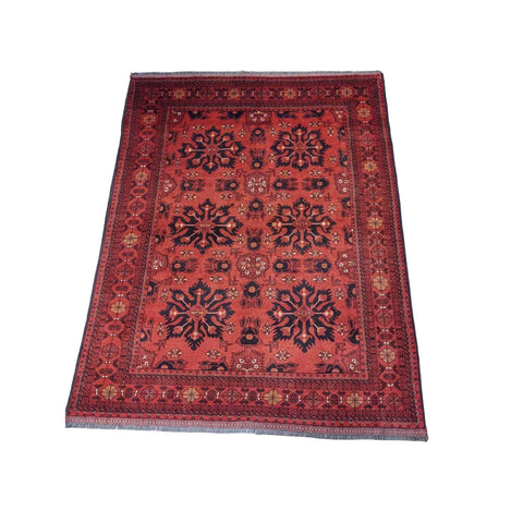 Afghan Tribal Wool Rug 230 x 175 cm (7.55 x 5.74 ft) – Design 2
