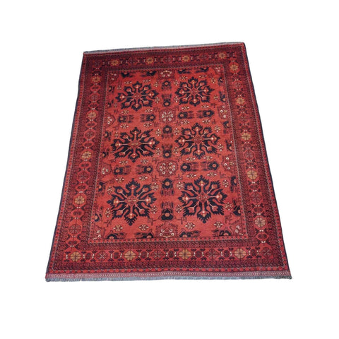 Afghan Tribal Wool Rug 230 x 175 cm (7.55 x 5.74 ft) – Design 2