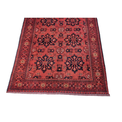 Afghan Tribal Wool Rug 230 x 175 cm (7.55 x 5.74 ft) – Design 2
