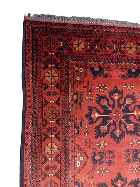 Afghan Tribal Wool Rug 230 x 175 cm (7.55 x 5.74 ft) – Design 2