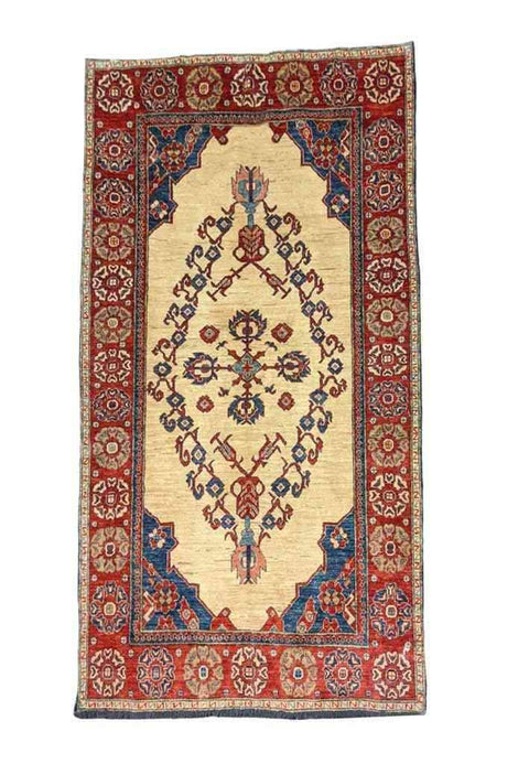 232 x 171 cm Kazak Modern Yellow Rug - Rugmaster