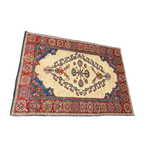 232 x 171 cm Kazak Modern Yellow Rug - Rugmaster