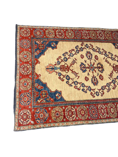 232 x 171 cm Kazak Modern Yellow Rug - Rugmaster