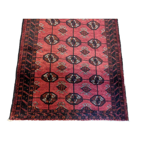 235 x 114 cm Persian Baluch Traditional Red Rug - Rugmaster