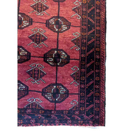 235 x 114 cm Persian Baluch Traditional Red Rug - Rugmaster