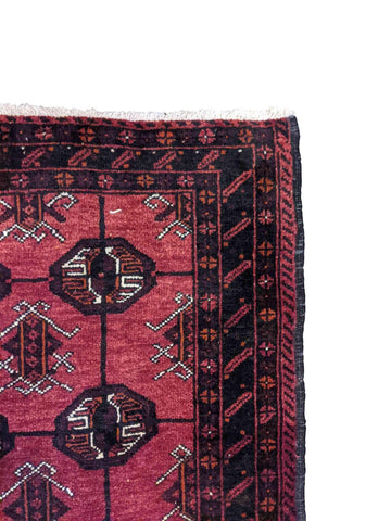 235 x 114 cm Persian Baluch Traditional Red Rug - Rugmaster