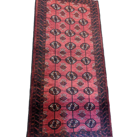235 x 114 cm Persian Baluch Traditional Red Rug - Rugmaster