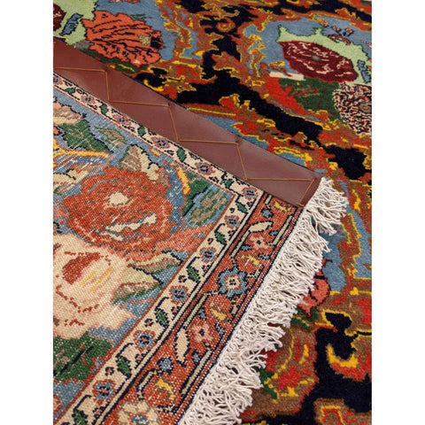 235 x 165 cm Senneh Traditional Black Rug - Rugmaster