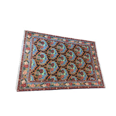 235 x 165 cm Senneh Traditional Black Rug - Rugmaster