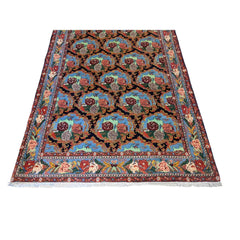 235 x 165 cm Senneh Traditional Black Rug - Rugmaster
