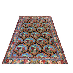 235 x 165 cm Senneh Traditional Black Rug - Rugmaster