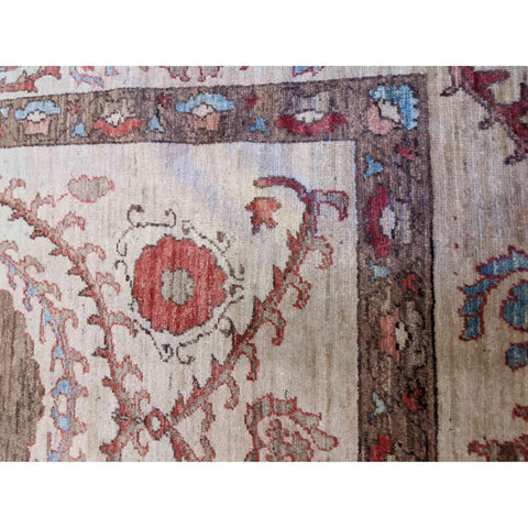 236 x 175 cm dye Kazak Modern Beige Rug - Rugmaster