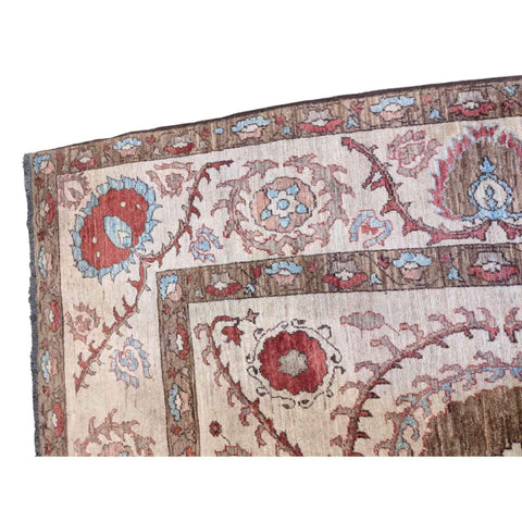 236 x 175 cm dye Kazak Modern Beige Rug - Rugmaster