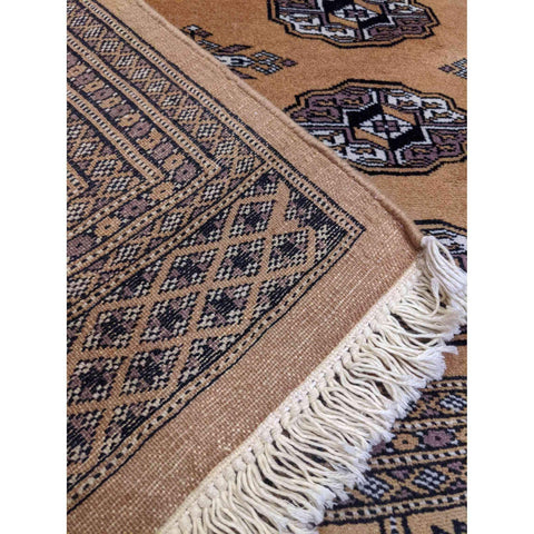 237 x 176 cm Pakistan Bukhara Traditional Brown Rug - Rugmaster