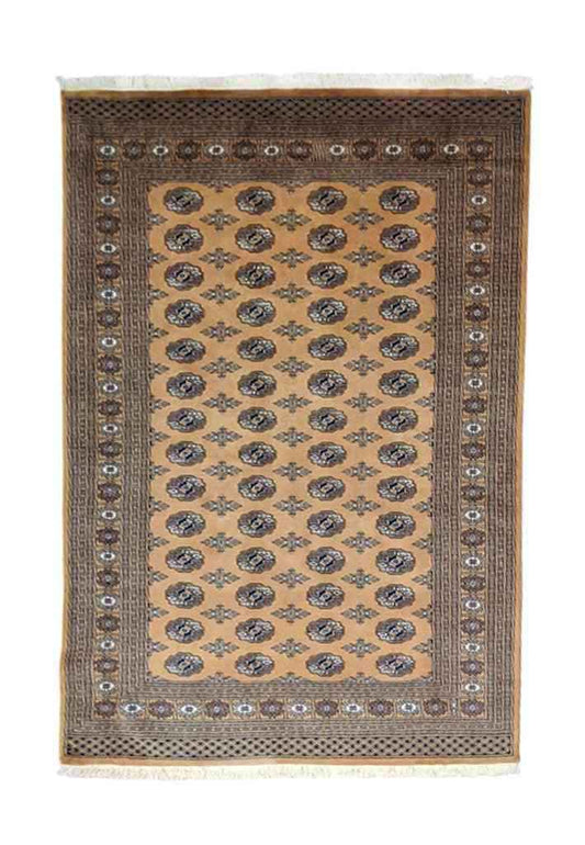 237 x 176 cm Pakistan Bukhara Traditional Brown Rug - Rugmaster