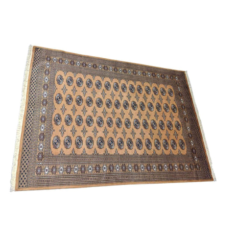237 x 176 cm Pakistan Bukhara Traditional Brown Rug - Rugmaster
