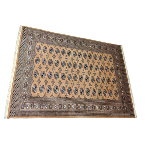 237 x 176 cm Pakistan Bukhara Traditional Brown Rug - Rugmaster