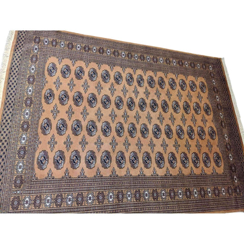 237 x 176 cm Pakistan Bukhara Traditional Brown Rug - Rugmaster