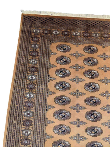 237 x 176 cm Pakistan Bukhara Traditional Brown Rug - Rugmaster