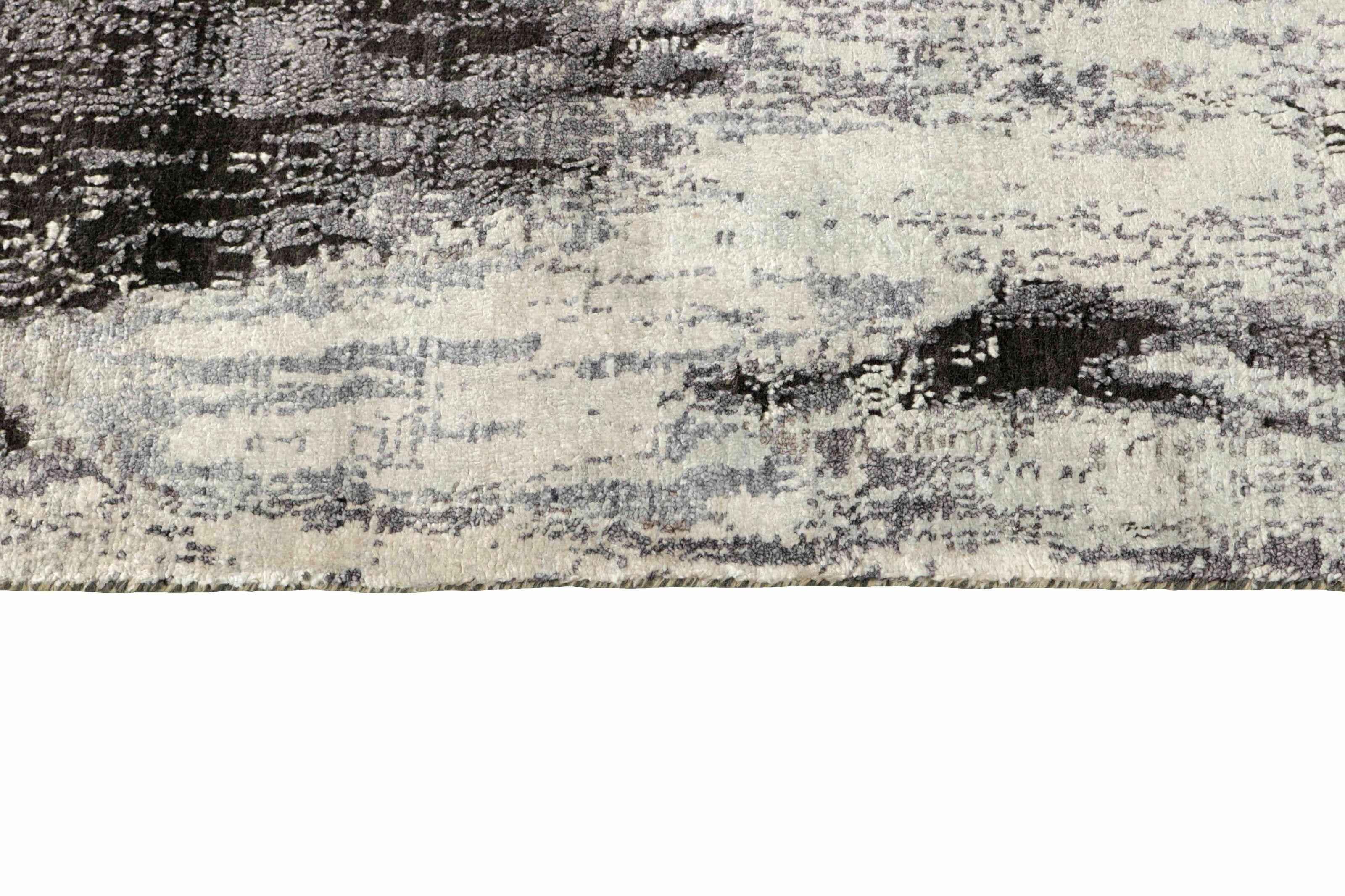 237 x 237 cm Indian Wool/Viscose Beige Rug-840231 - Rugmaster