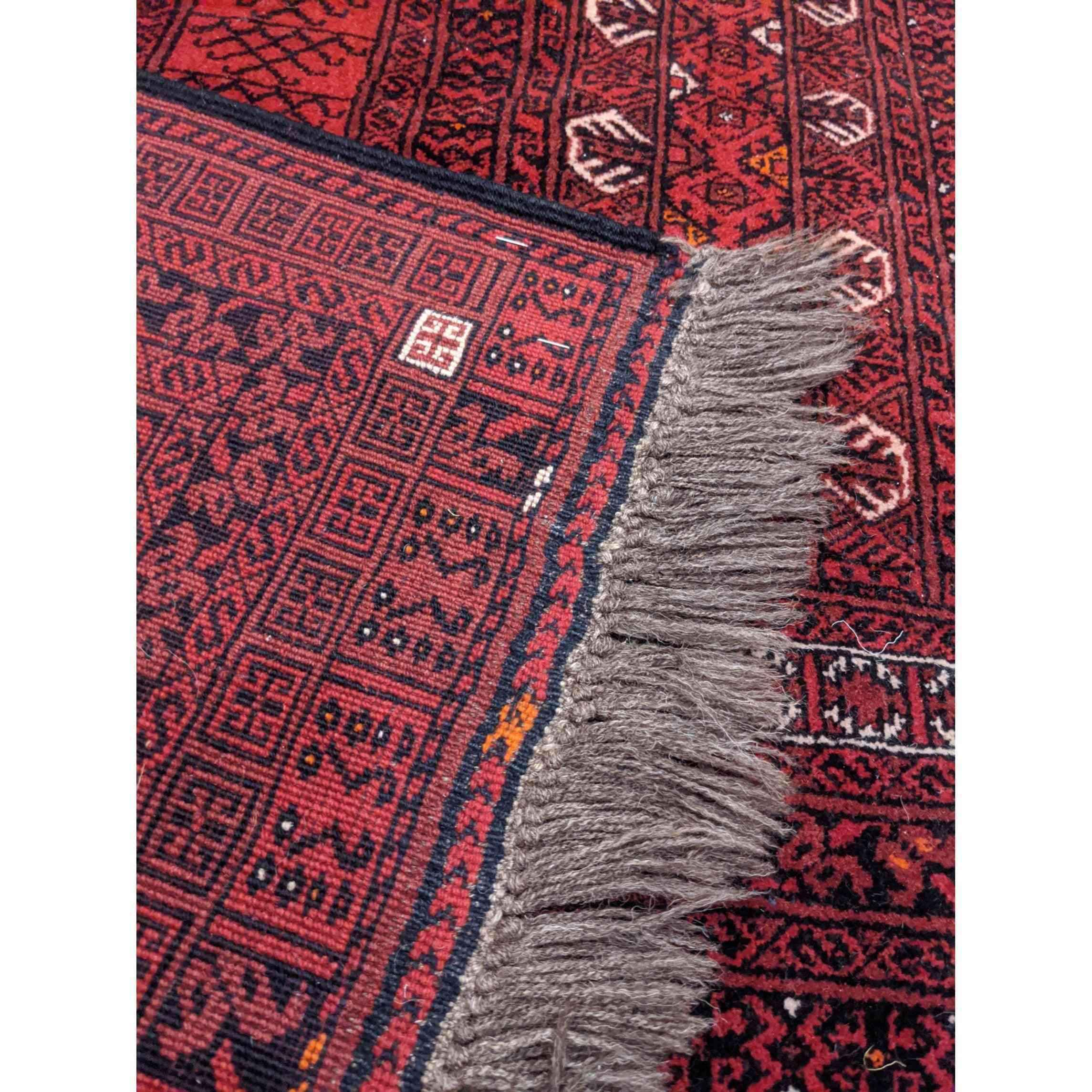 238 x 162 cm Afghan Hachlu Tribal Red Rug - Rugmaster