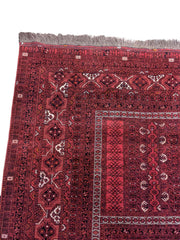 238 x 162 cm Afghan Hachlu Tribal Red Rug - Rugmaster