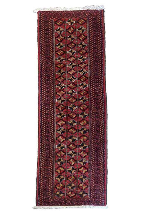 238 x 60 cm Persian Baluch Traditional Red Rug - Rugoutlet