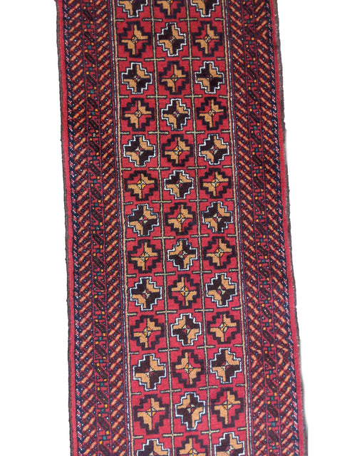 238 x 60 cm Persian Baluch Traditional Red Rug - Rugoutlet