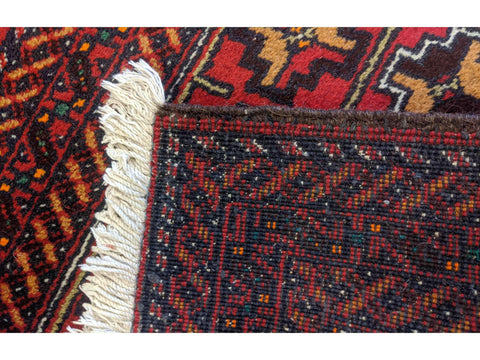 238 x 60 cm Persian Baluch Traditional Red Rug - Rugoutlet