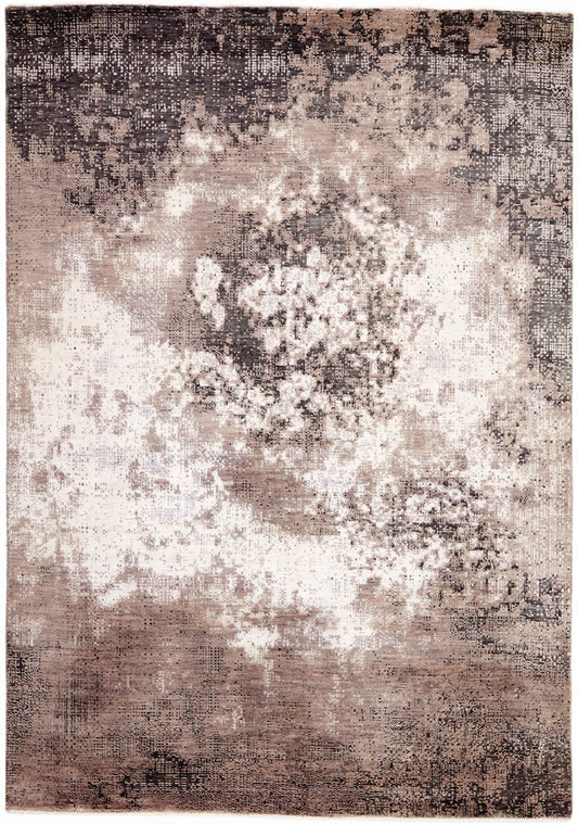 238x177 cm  Indian Wool/Viscose Multicolor Rug-840177