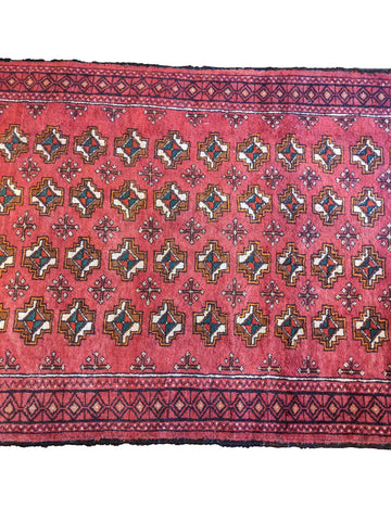 240 x 102 cm Persian Baluch Traditional Red Rug - Rugoutlet