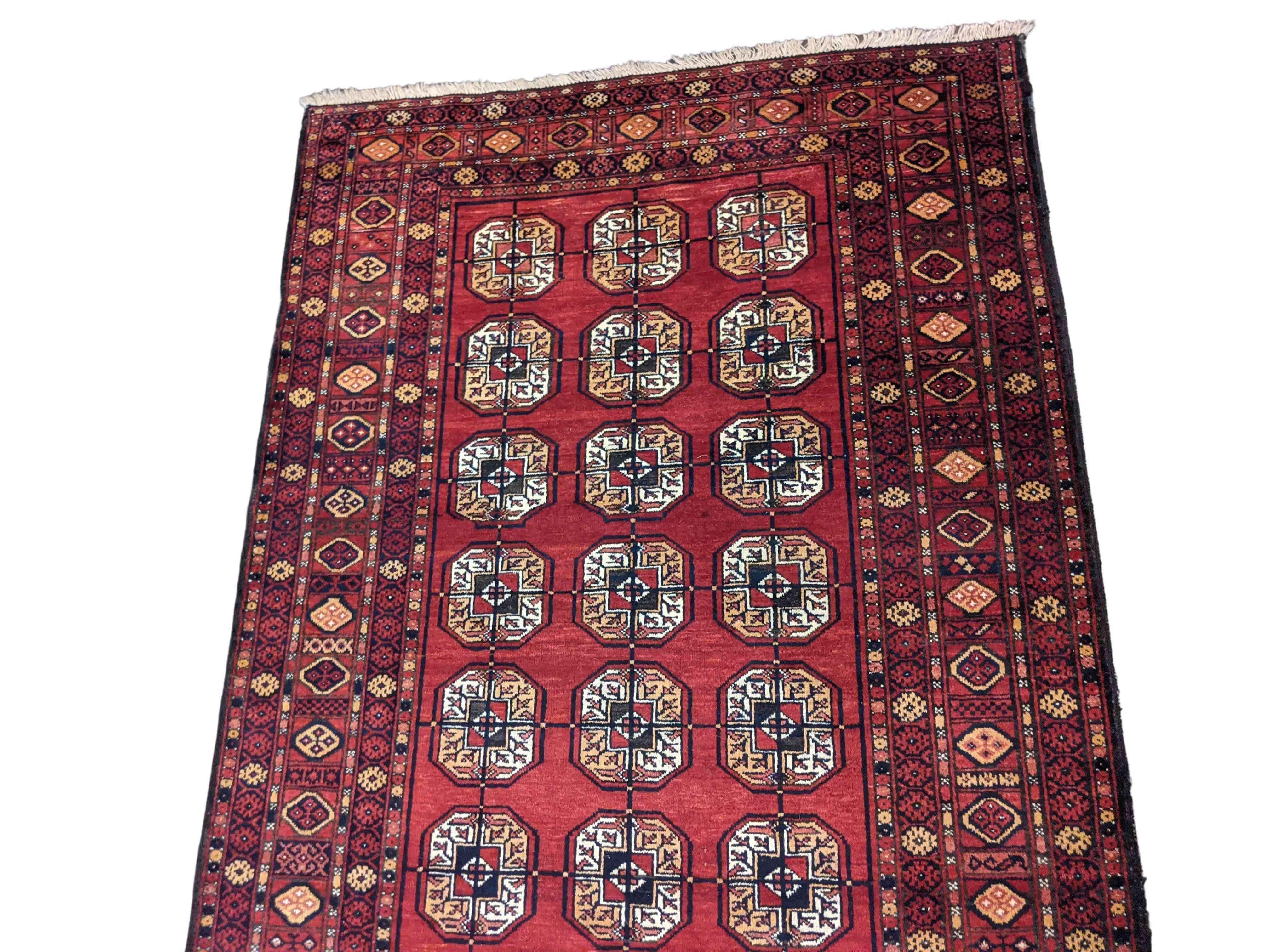 240 x 126 cm Traditional Handmade Traditional Red Rug - Rugmaster