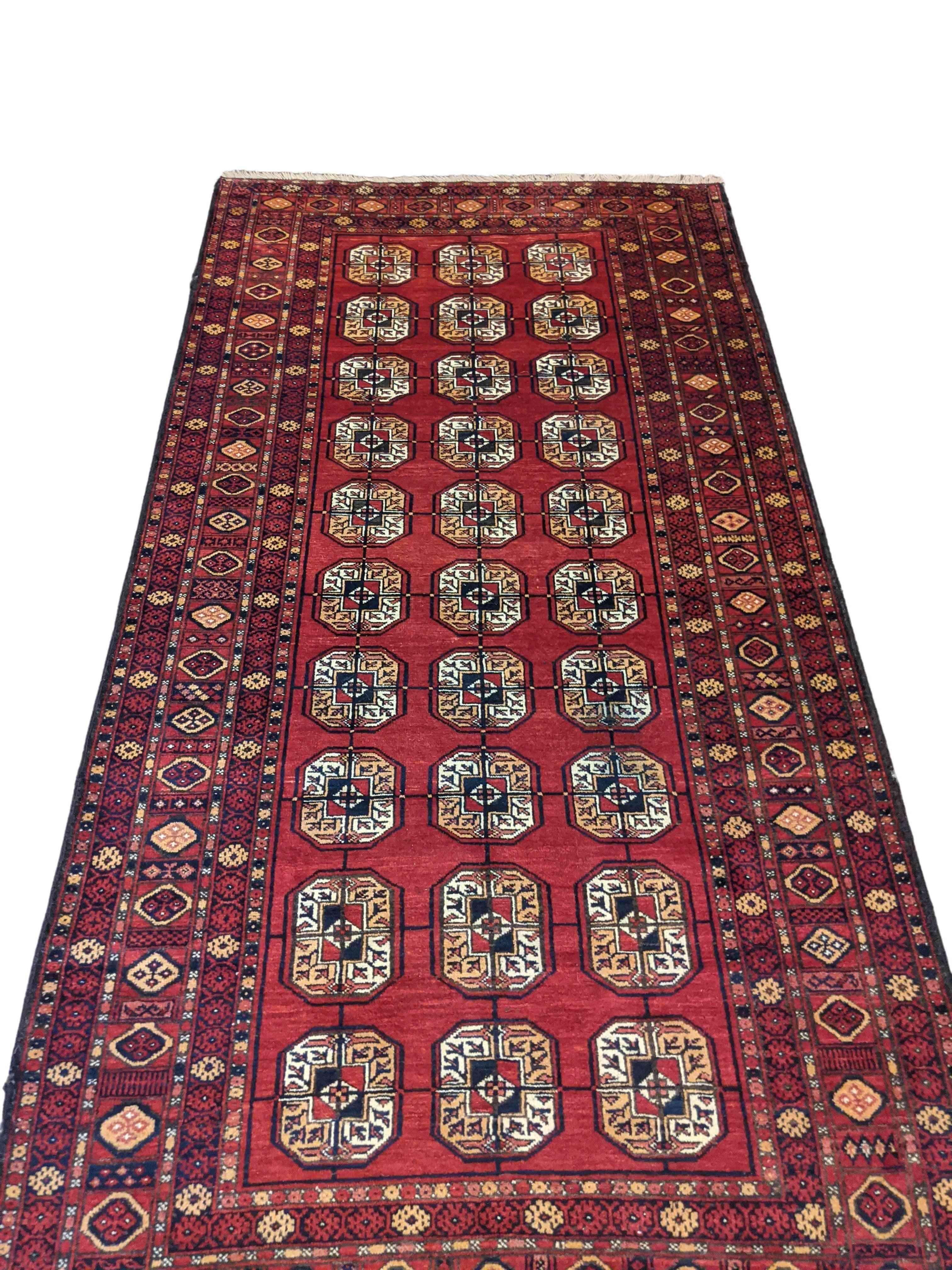 240 x 126 cm Traditional Handmade Traditional Red Rug - Rugmaster