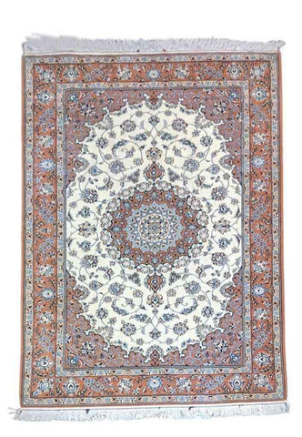 240 x 141 cm Traditional Handmade Traditional Salmon Rug - Rugoutlet