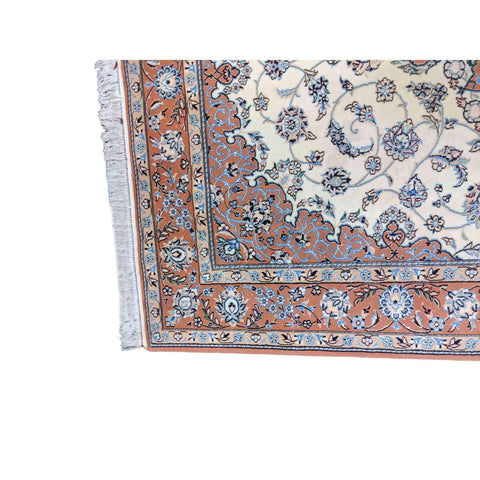 240 x 141 cm Traditional Handmade Traditional Salmon Rug - Rugmaster