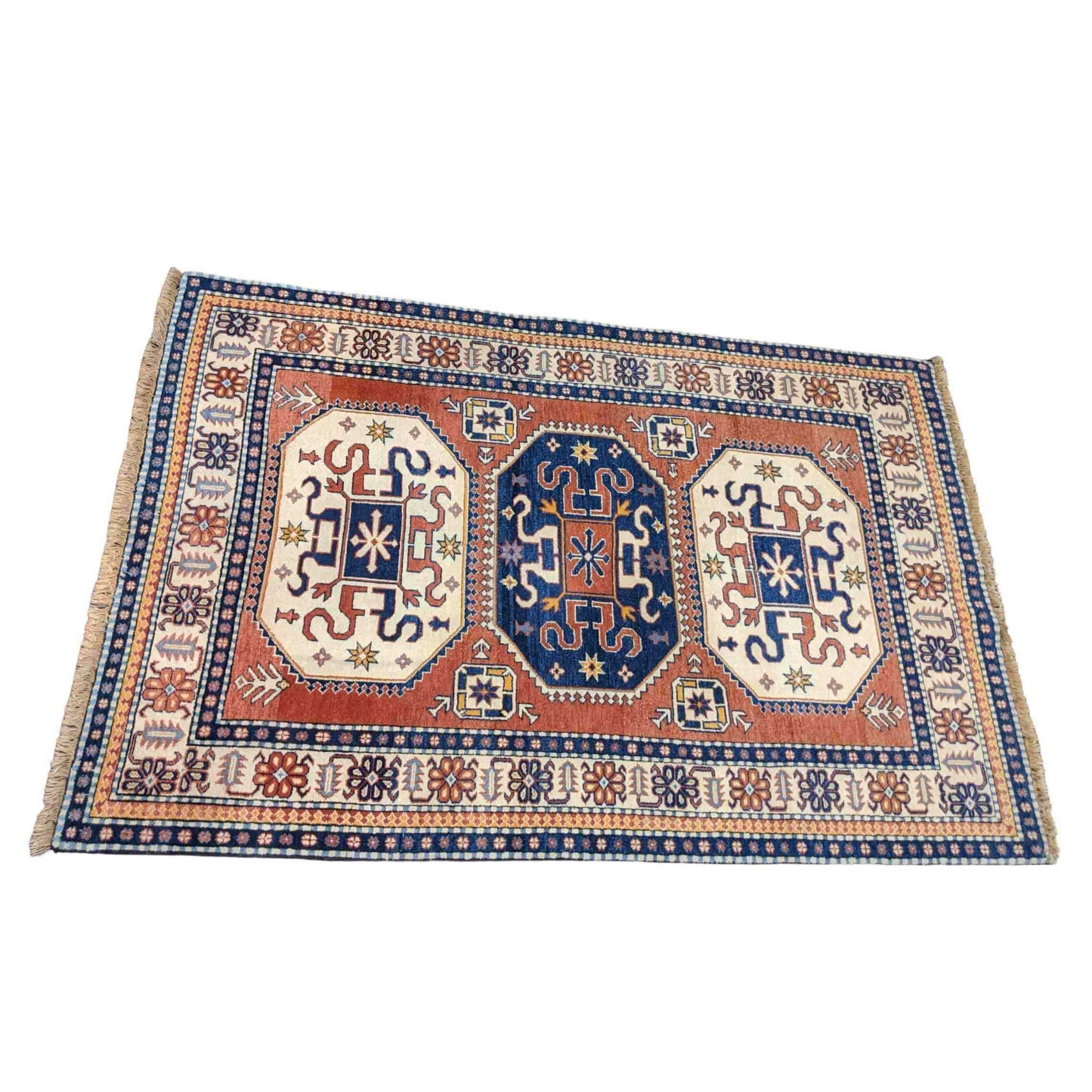 240 x 170 cm Kazak Orange Rug - Rugoutlet