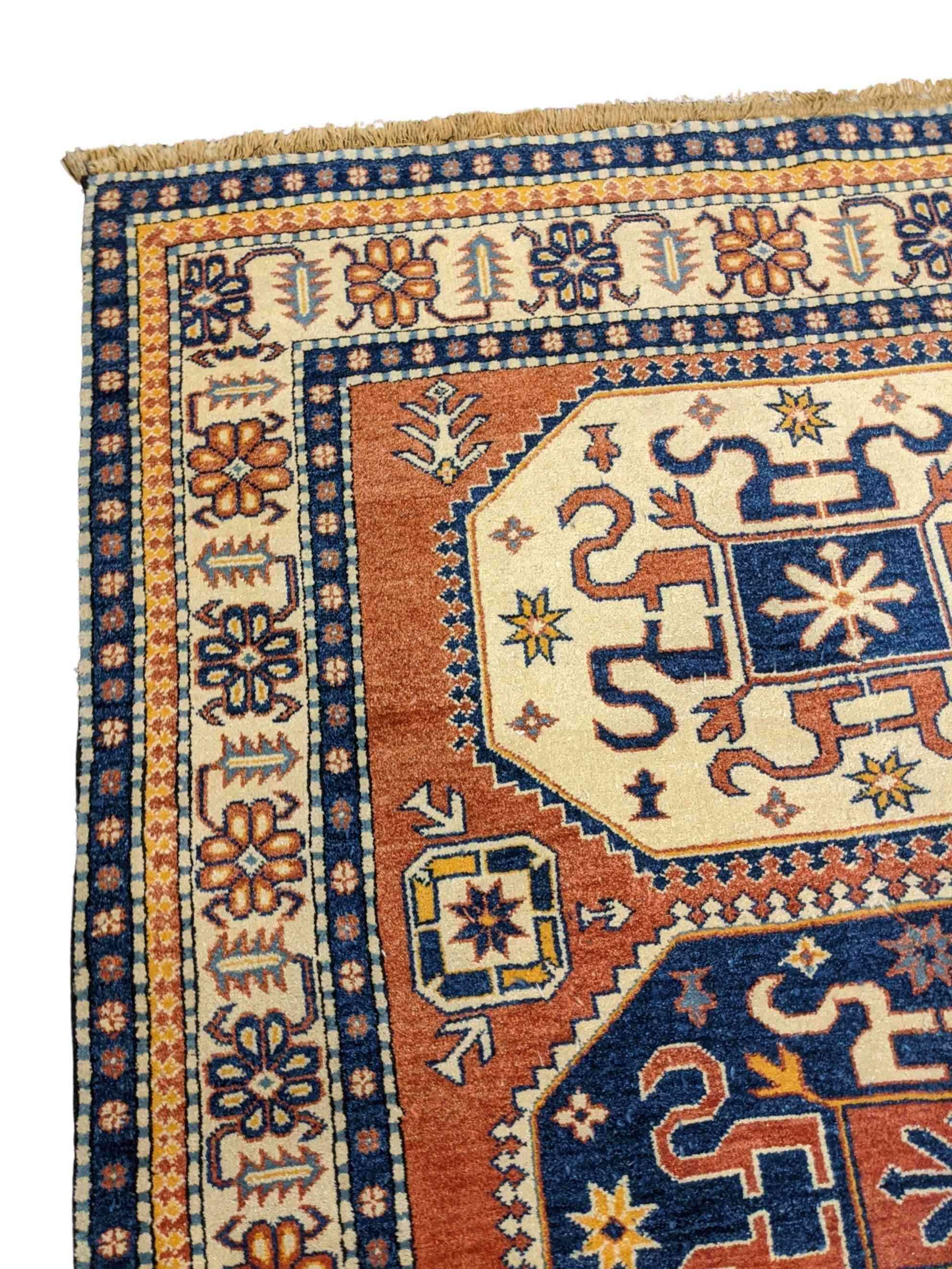 240 x 170 cm Kazak Orange Rug - Rugoutlet