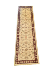 240 x 67 cm kashan powerl loom Traditional Yellow Rug - Rugoutlet