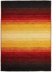 240x240 cm Indian Wool Multicolor Rug-HLD180805, Black Grey - Rugmaster