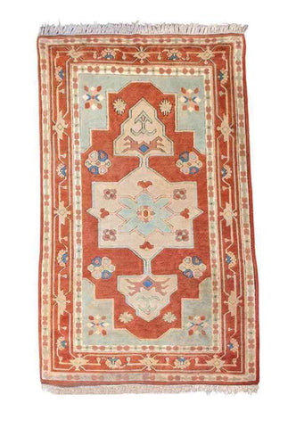 241 x 146 cm Karz Traditional Orange Large Rug - Rugoutlet