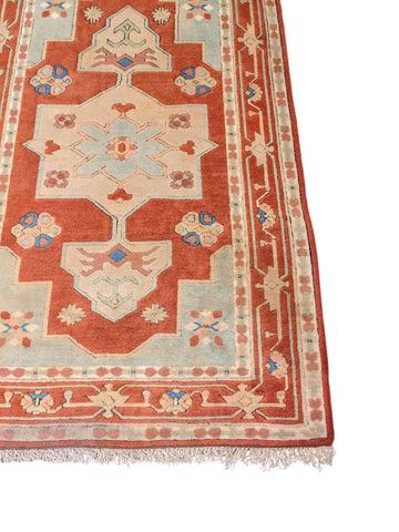 241 x 146 cm Karz Traditional Orange Large Rug - Rugoutlet